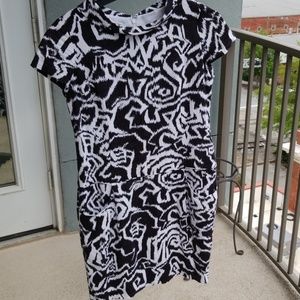 Pendleton blue and white linen dress